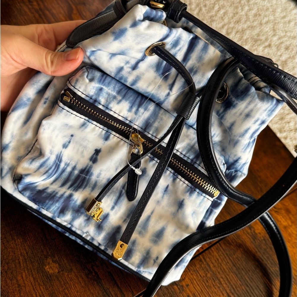 Stylish Blue Tie-Dye Backpack